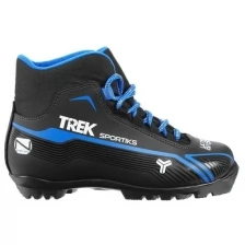 Trek Ботинки лыжные TREK Sportiks NNN ИК, цвет чёрный, лого синий, размер 44